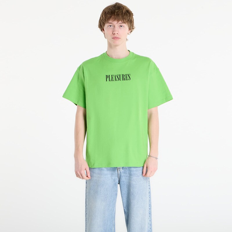 Tričko PLEASURES Exhibition T-Shirt Lime XXL 67714014