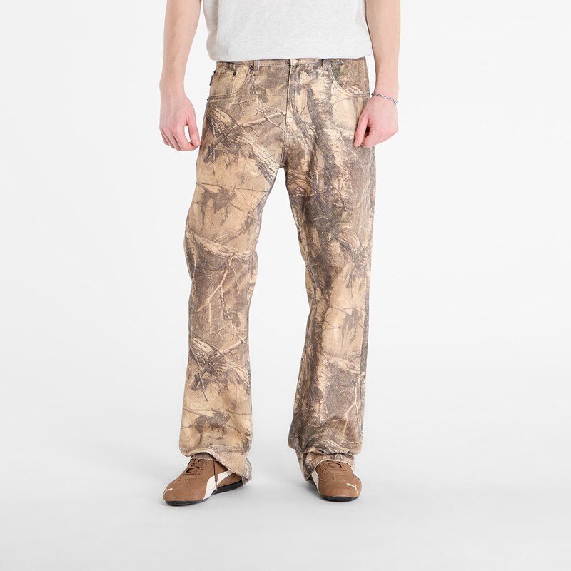 Džínsy PLEASURES Hendrix Flare Jeans Brown Tree 36 67714053