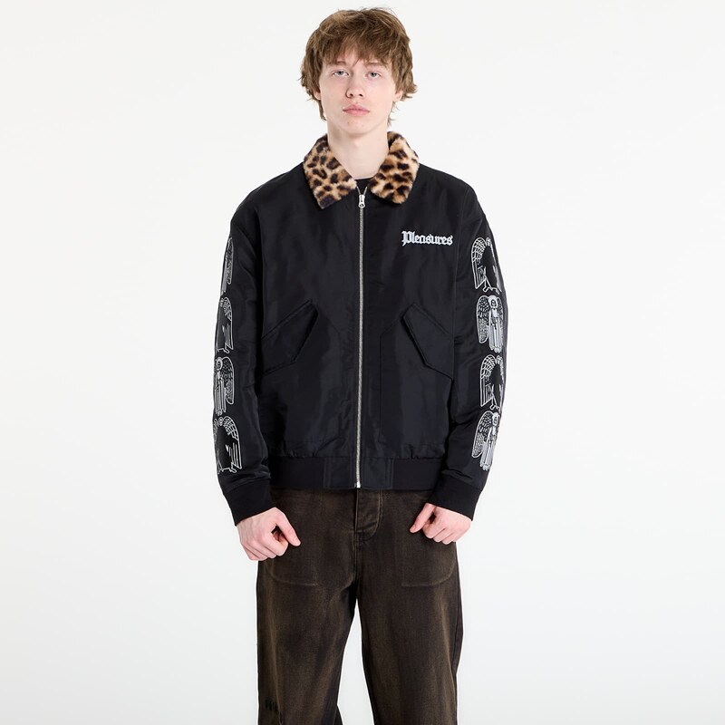 Bunda PLEASURES Angel Demon Flight Jacket Black M 67714090