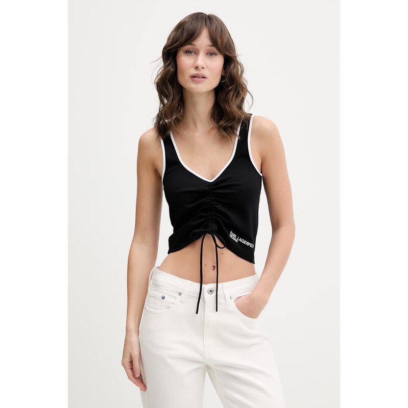 Karl Lagerfeld Jeans crop top dámsky 67721719
