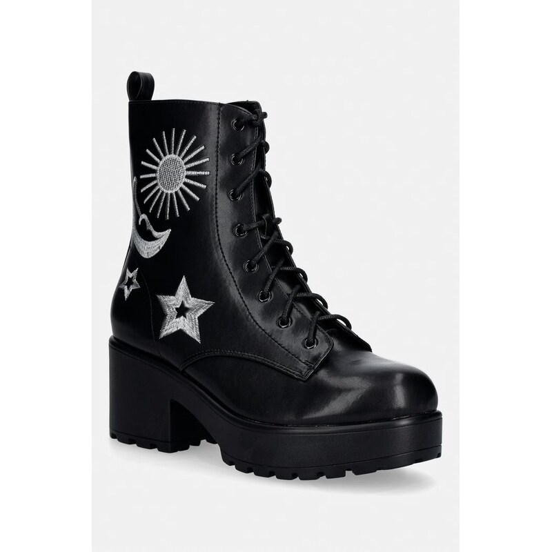 Členkové topánky Koi Footwear Astro Silver Star Moon Chunky Boots 67629584