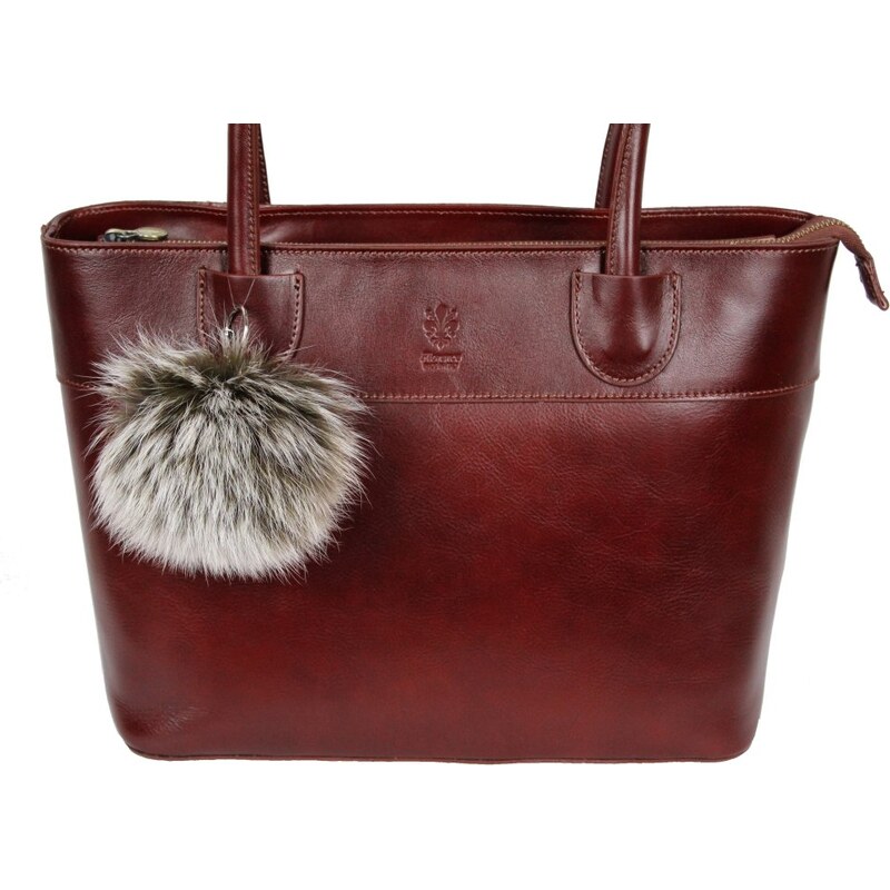 Sikora Kožušinový prívesok ku kabelke líška snoutop mocca 67713946