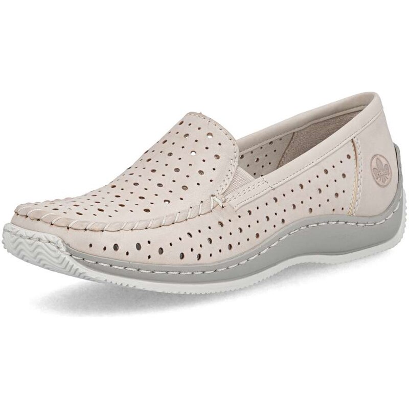 Dámske mokasíny RIEKER L1767-60 béžová S6 67714162