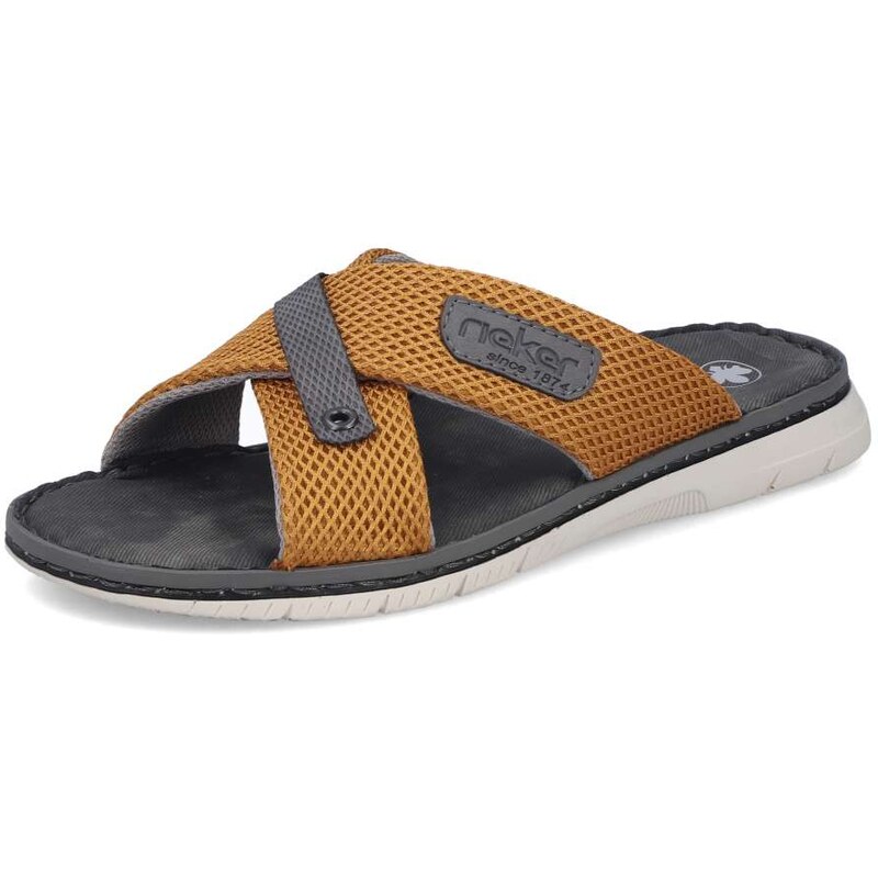Pánske šľapky RIEKER 21340-68 žltá S6 67714167
