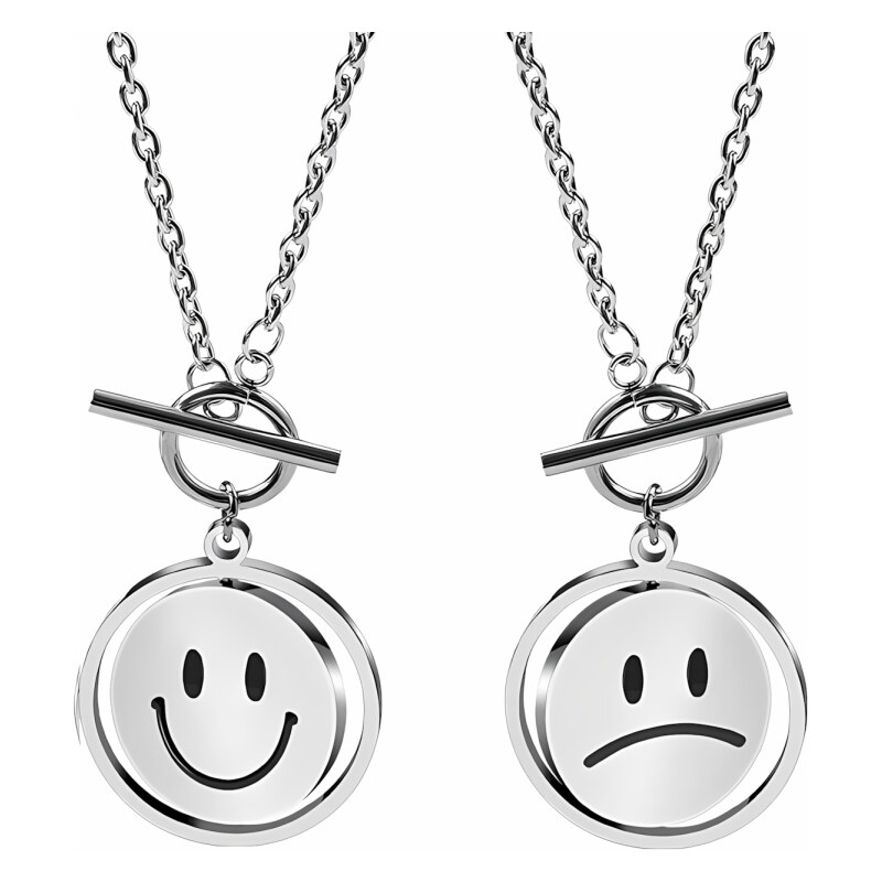 Impress Jewelry Náhrdelník z chirurgickej ocele so smajlíkom 65230445