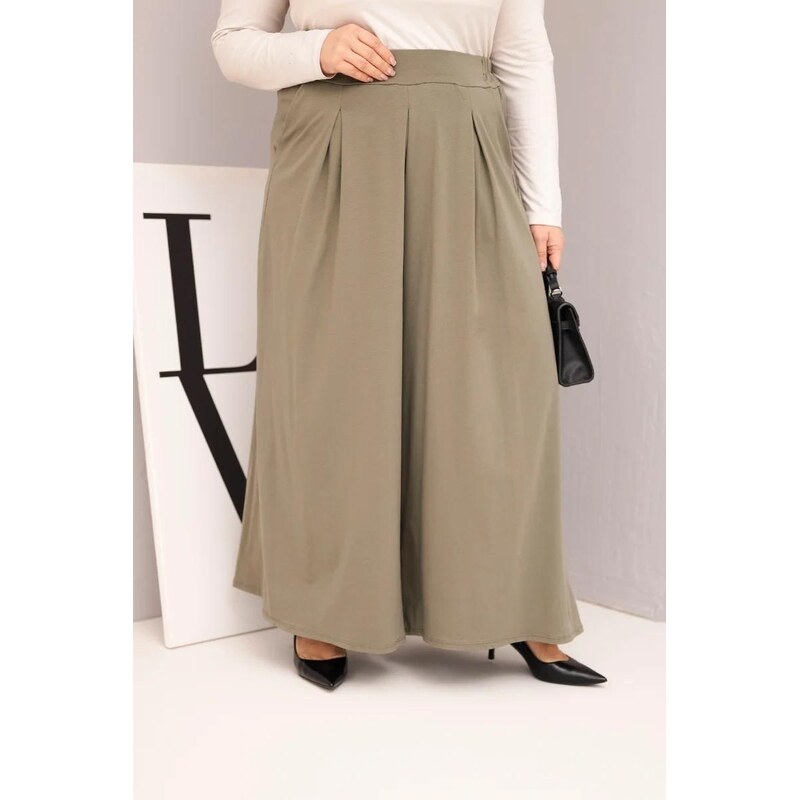 MladaModa Široké oversize nohavice s voľným strihom model 23048 farba 67714533