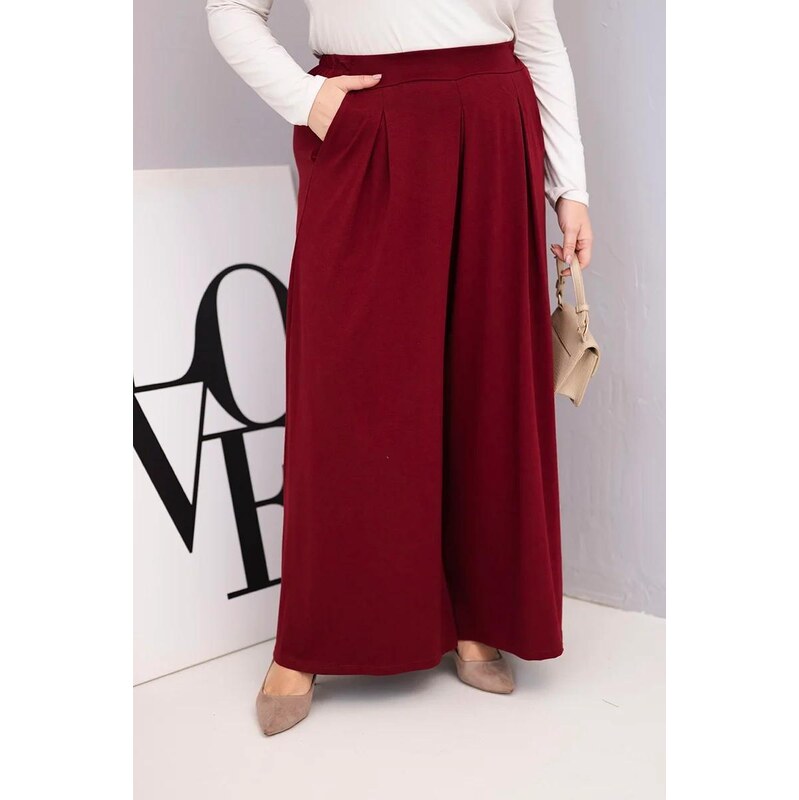 MladaModa Široké oversize nohavice s voľným strihom model 23048 67714542