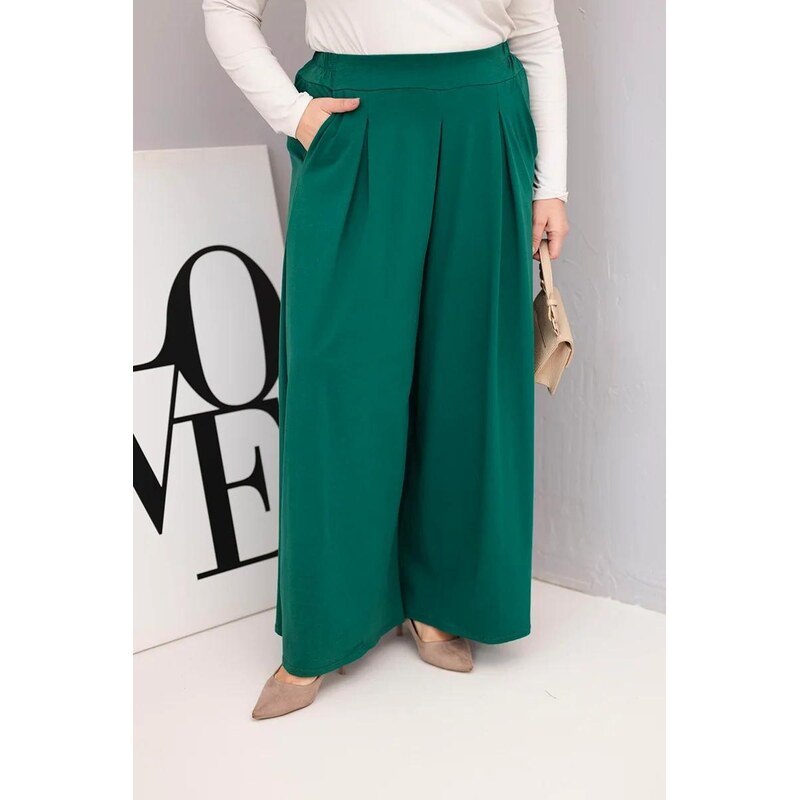 MladaModa Široké oversize nohavice s voľným strihom model 23048 67714538