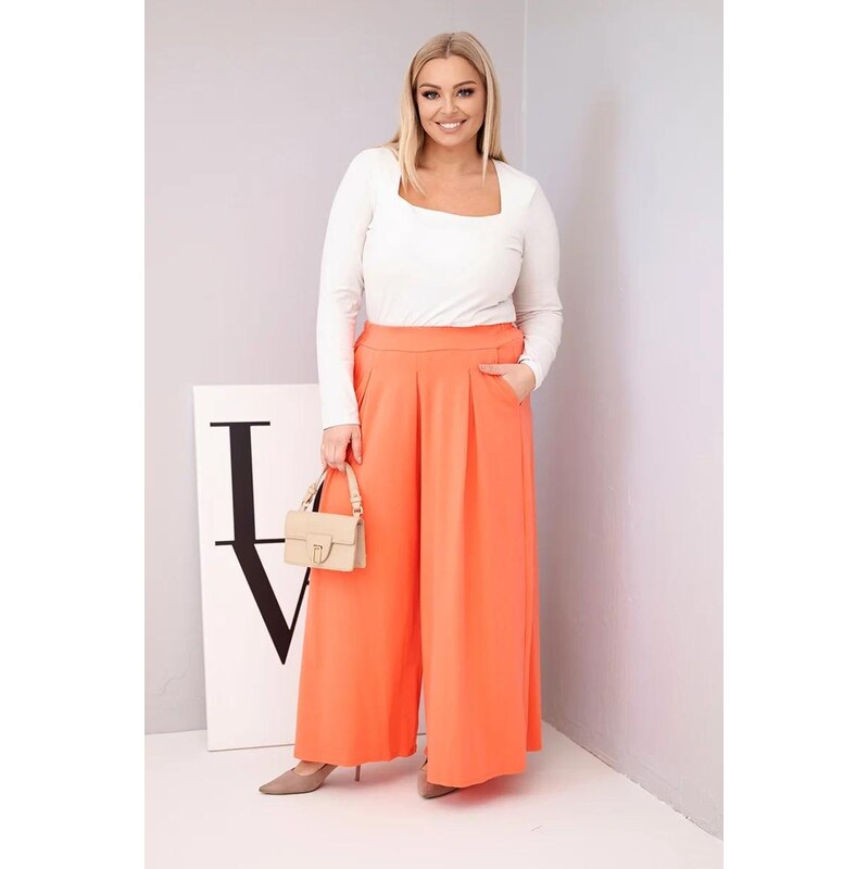 MladaModa Široké oversize nohavice s voľným strihom model 23048 67714543