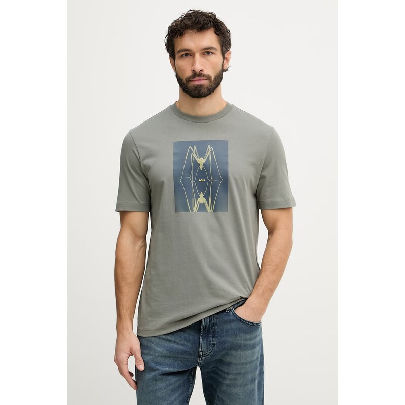 Bavlnené tričko BOSS Orange 67714684