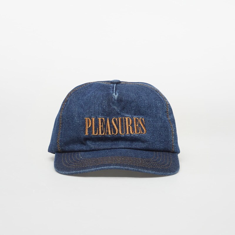 Šiltovka PLEASURES Zig Zag Denim Cap Indigo Universal 67715629
