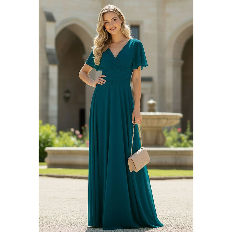 TopMode Slávnostné spoločenské šaty z jemného tylu 67716091