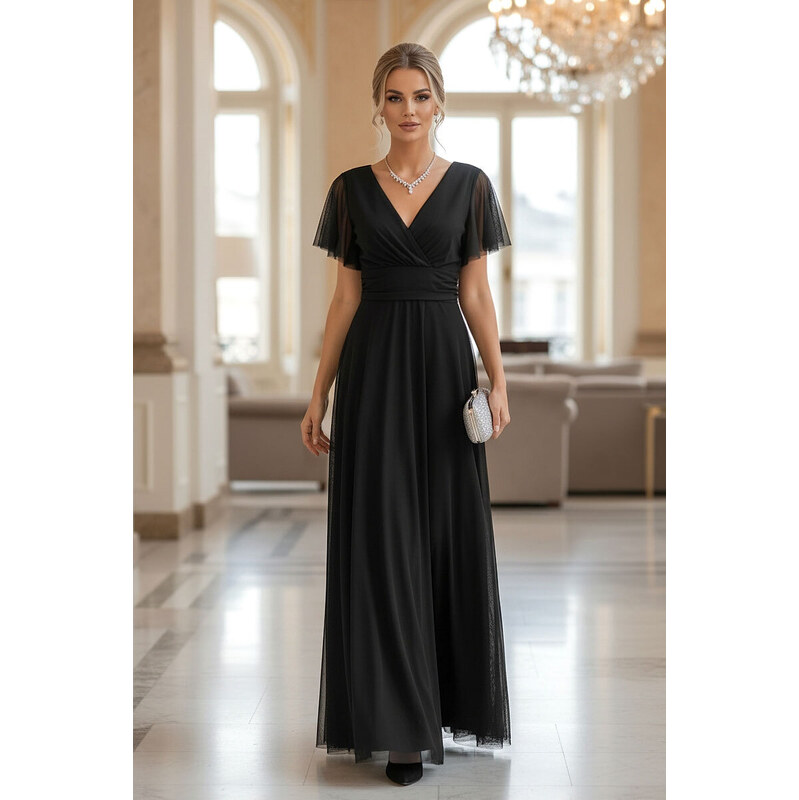 TopMode Slávnostné spoločenské šaty z jemného tylu 67716088