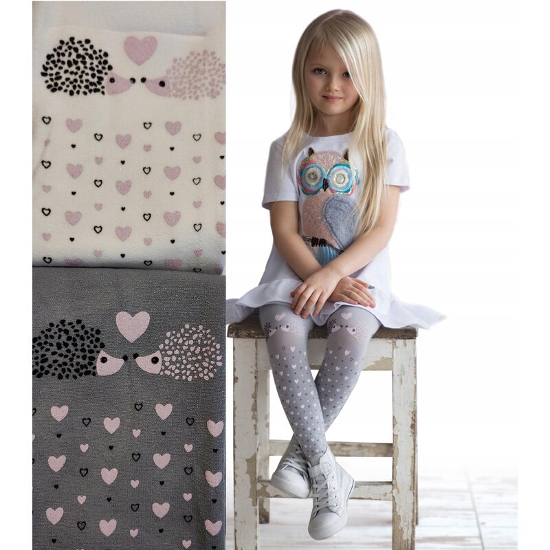 Detské vzorované pančuchy PIXIE Knittex 67581636