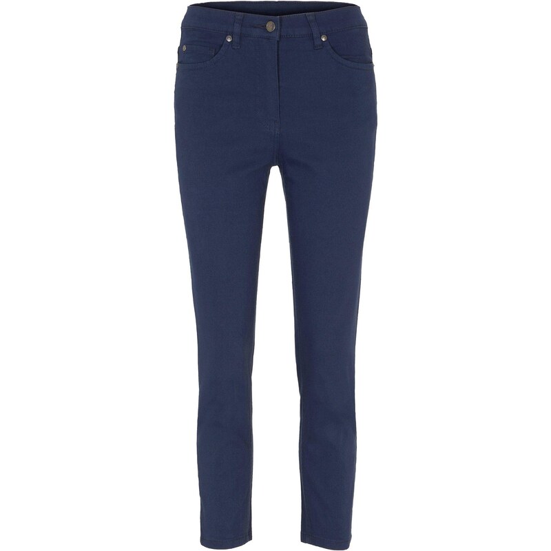 bonprix 7/8-ové nohavice High Waist, farba modrá 49668179