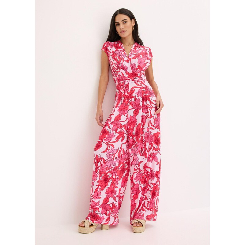 bonprix Džersejový overal, farba ružová 64226372