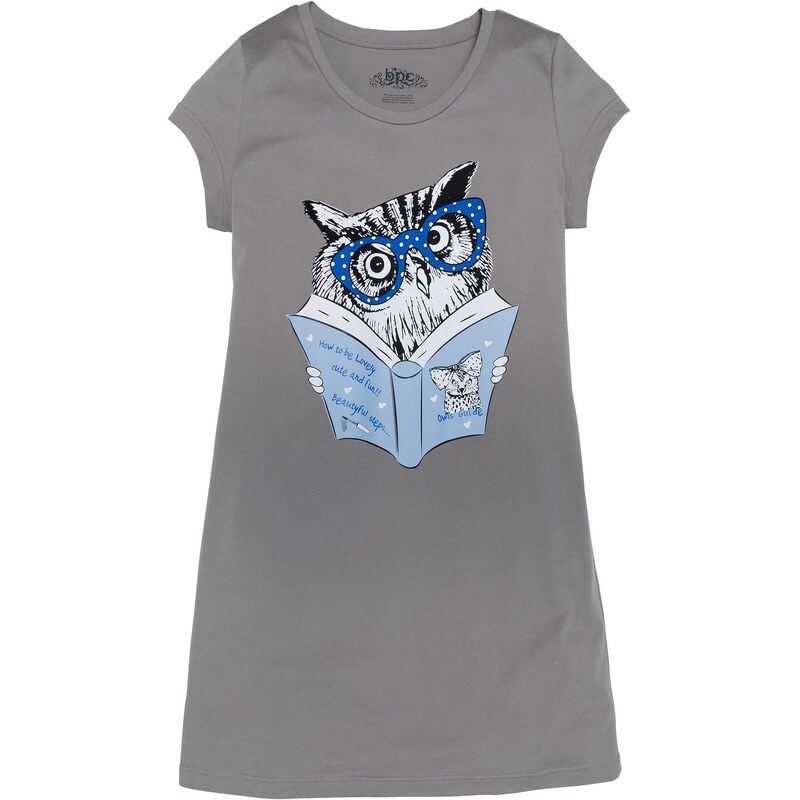 bonprix Nočná košeľa, krátka, z čistej bio bavlny, farba šedá 44741991