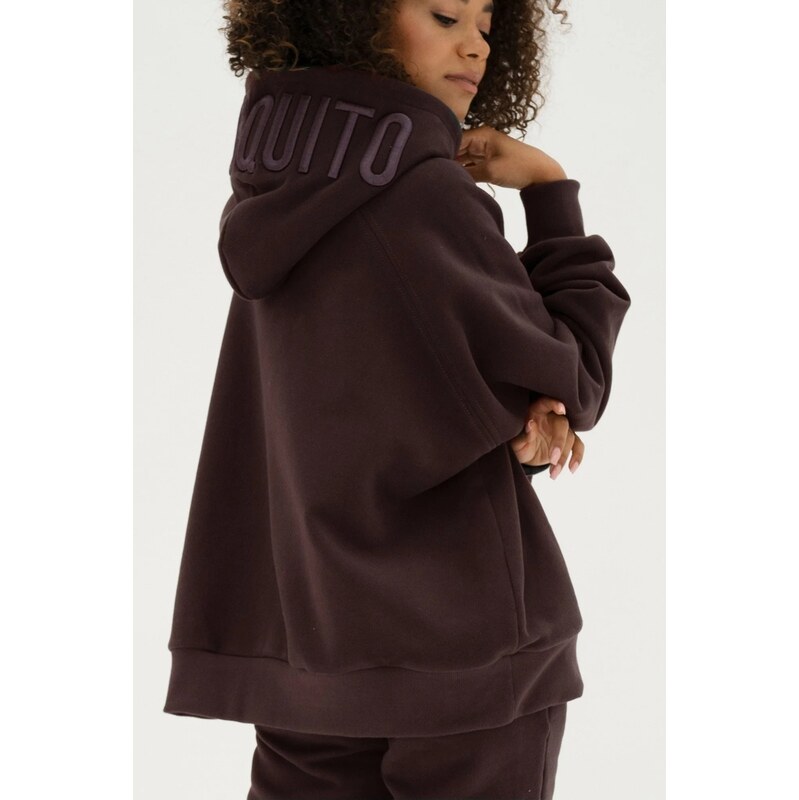 Mosquito Dámska tepláková mikina klokanka s kapucňou Mesh Dark 67716375