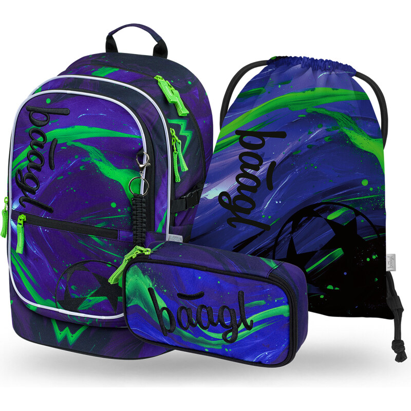 BAAGL SET 3 Core Football champion: batoh, penál, sáček GRS 68553643