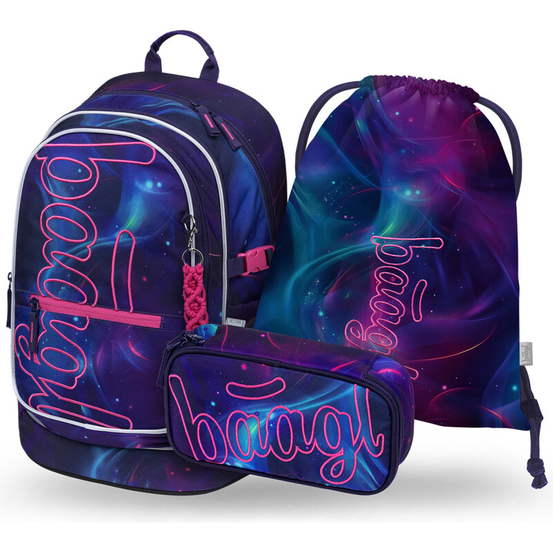 BAAGL SET 3 Core Nova: batoh, penál, sáček GRS 68553648