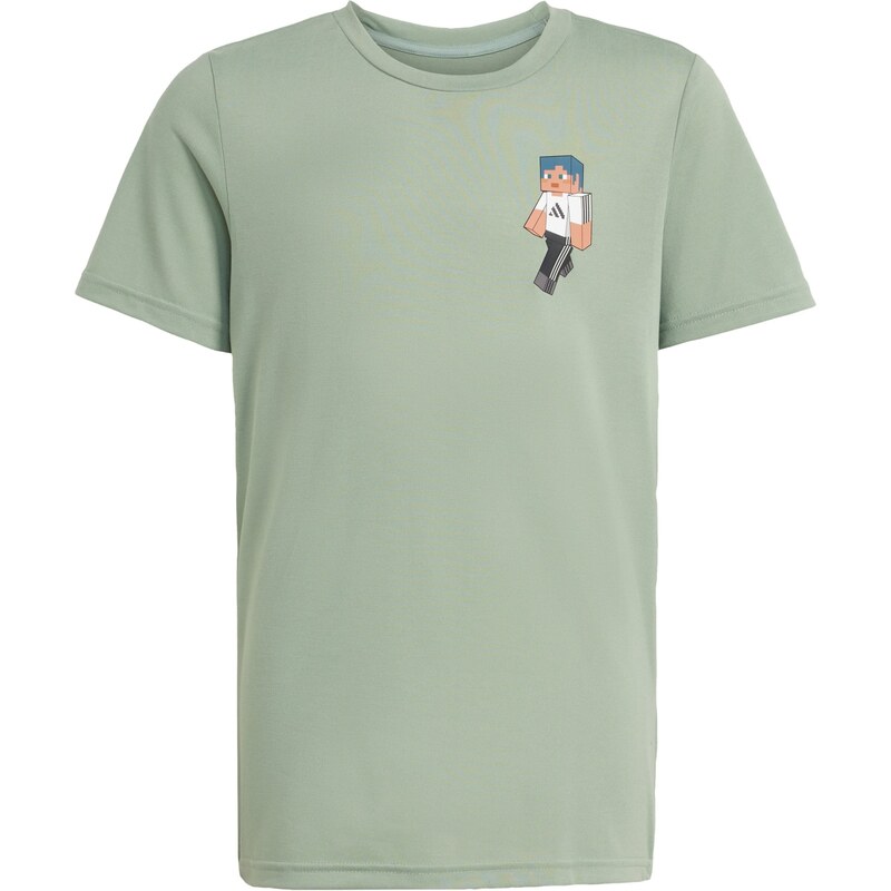 ADIDAS SPORTSWEAR Funkčné tričko Minecraft béžová / pastelovo zelená / 67731225
