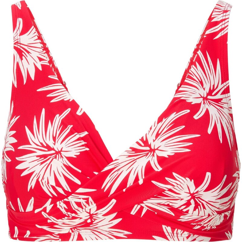 LingaDore Bikinový top ohnivo červená / biela 67731248