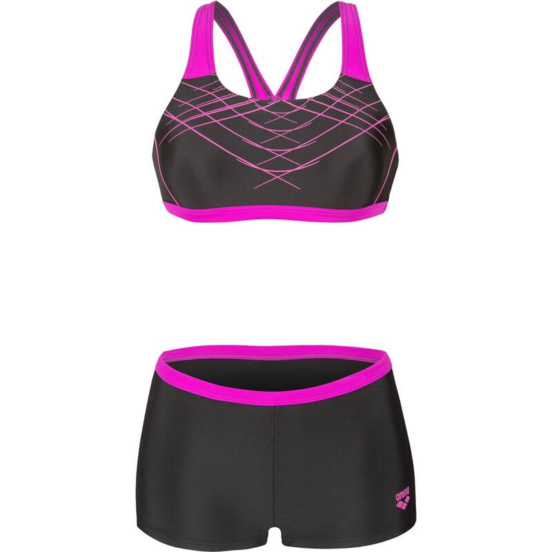 ARENA Bikiny Proposal neónovo fialová / čierna 67731313