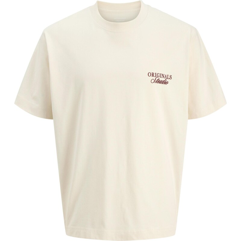 JACK & JONES Tričko JORNorrebro krémová / brusnicová 67731327