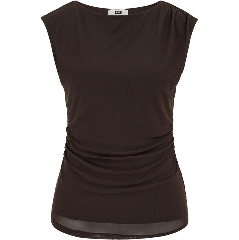 WE Fashion Top tmavohnedá 67731389