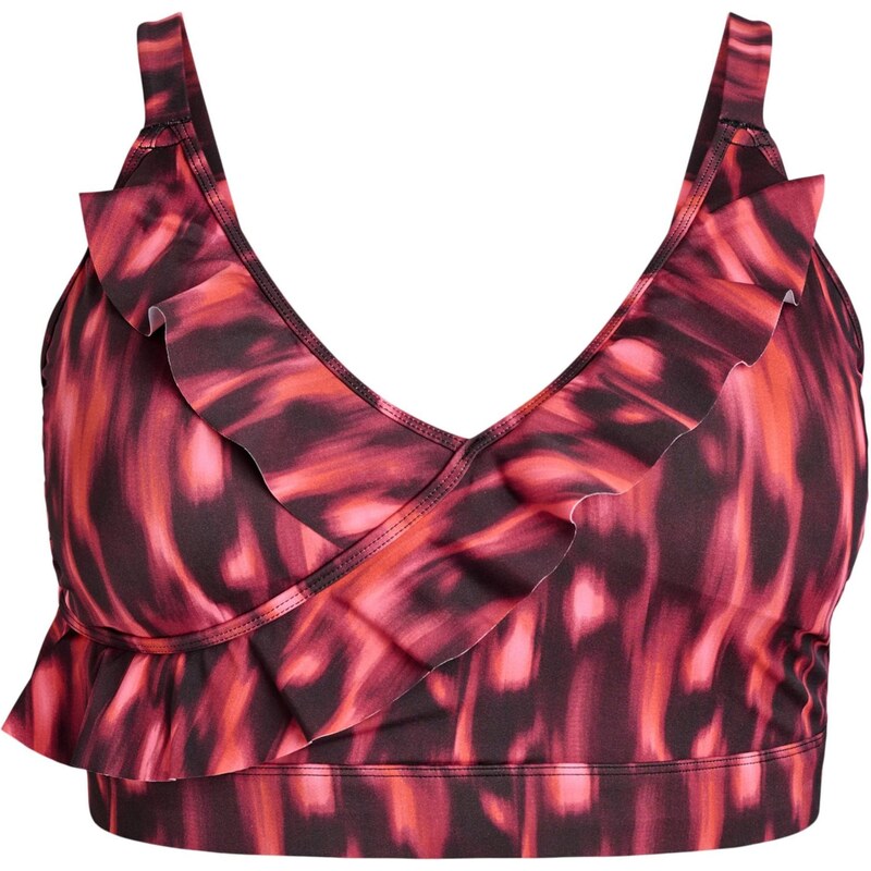 Swim by Zizzi Bikinový top Skatrin cyklaménová / tmavooranžová / 67732042