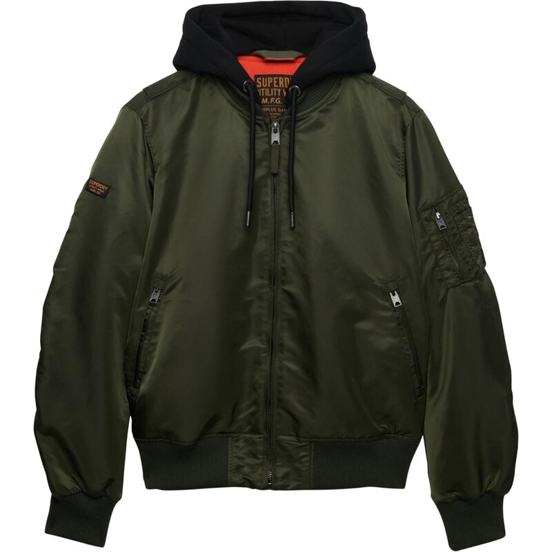 Superdry & Co Prechodná bunda MA1 jedľová / čierna 67732039