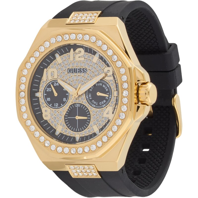 GUESS Analógové hodinky EMPIRE zlatá / čierna 67732044