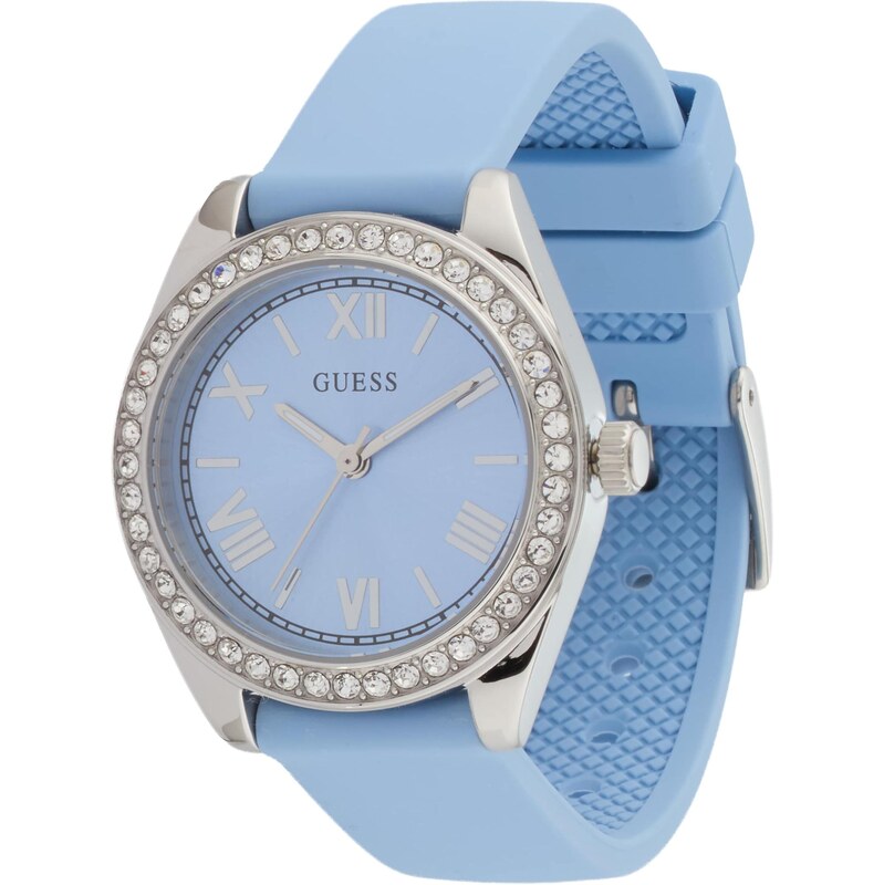 GUESS Analógové hodinky MINI LUNA nebesky modrá / strieborná 67732177