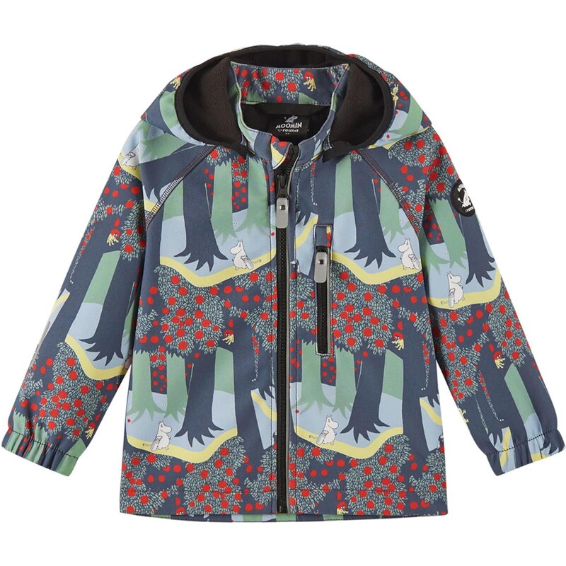 Reima Outdoorová bunda Moomin Vantti enciánová / svetlomodrá / zelená 67732292