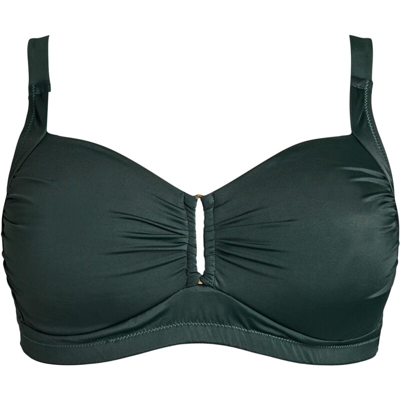 Swim by Zizzi Bikinový top Stilde tmavozelená 67732407