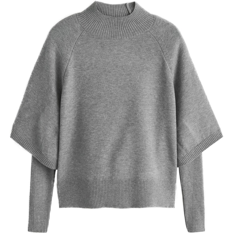 Next Sveter sivá melírovaná 67732424