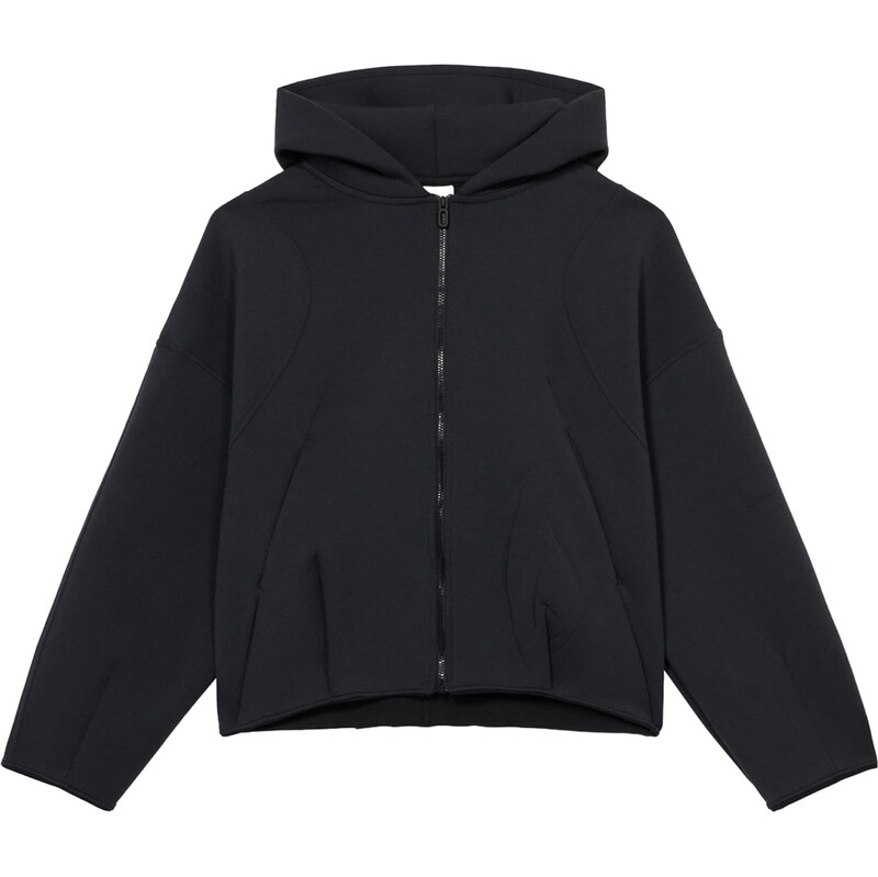 NIKE Športová mikina so zipsom čierna 67732439