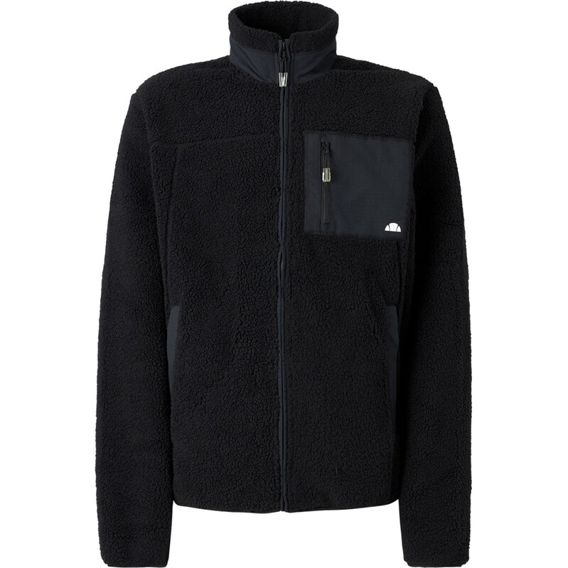 ELLESSE Športová mikina so zipsom Zerano čierna / biela 67732444