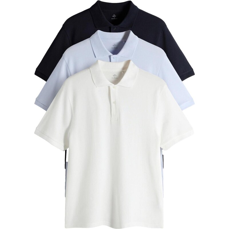 The Set Tričko námornícka modrá / pastelovo modrá / biela 67732480