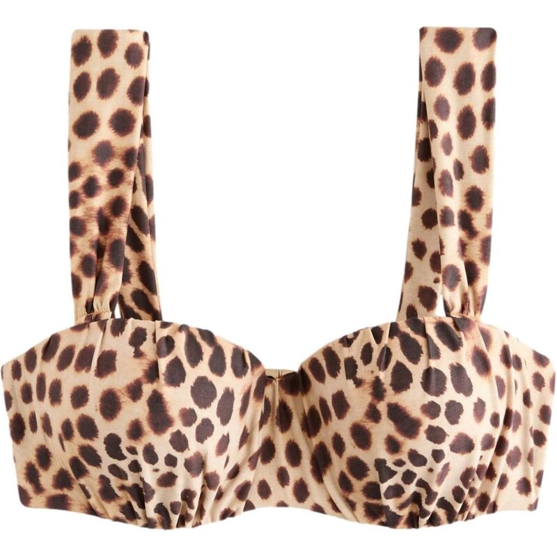 Next Bikinový top béžová / čokoládová 67732500