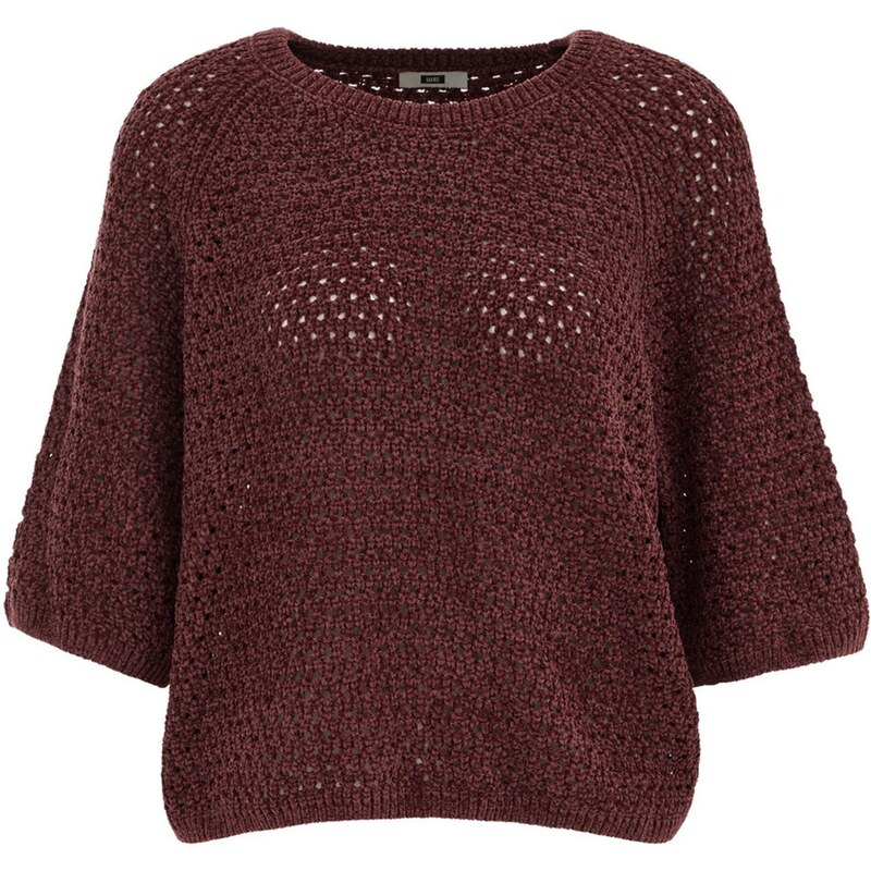 WE Fashion Sveter tmavočervená 67732541