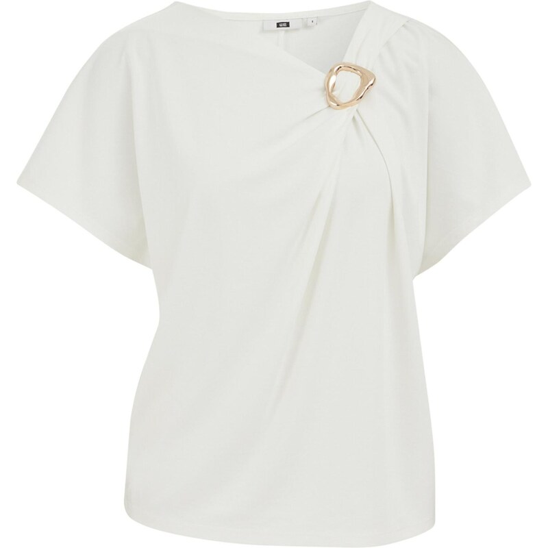 WE Fashion Blúzka slonová kosť / zlatá 67732543