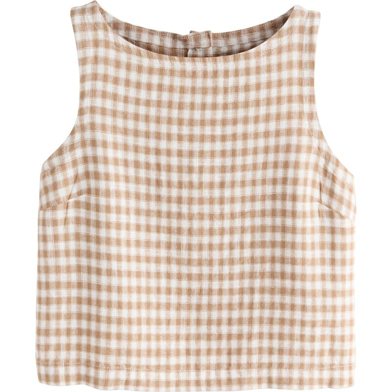 Next Tričko béžová / prírodná biela 67732567