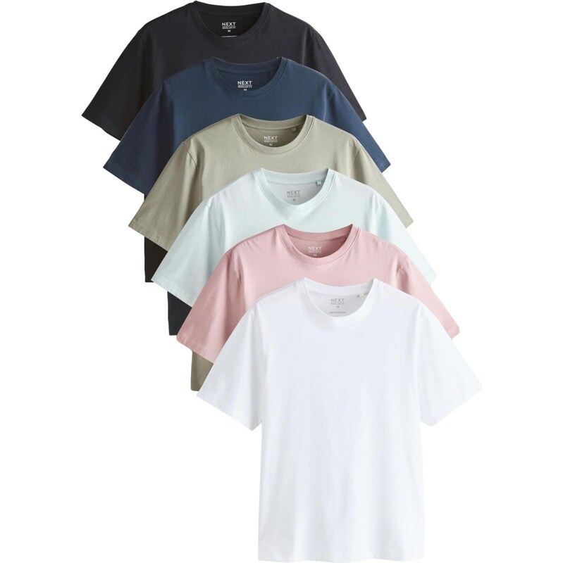 Next Tričko Essential svetlomodrá / pastelovo zelená / ružová / čierna 67732575