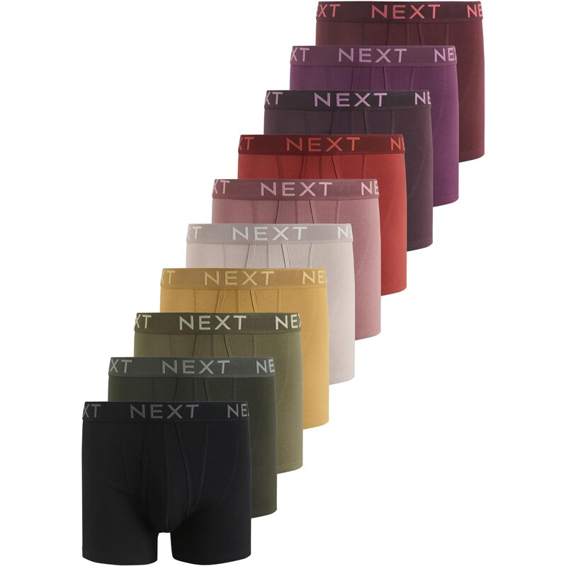 Next Boxerky medová / svetlosivá / olivová / tmavozelená / baklažánová 67732576