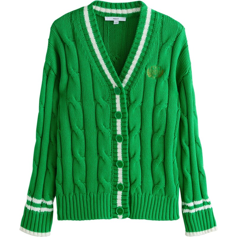 Next Kardigán zelená / biela 67732606