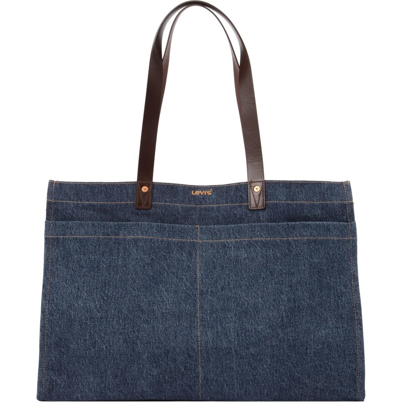 LEVIS Shopper HERITAGE ALL DAY modrá denim / tmavohnedá 67732624