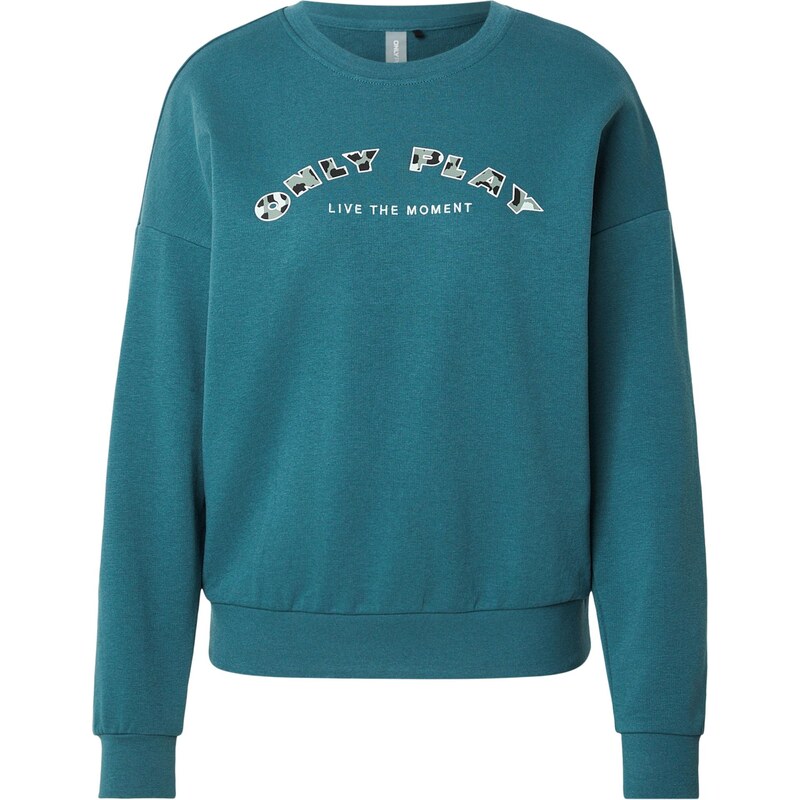 ONLY PLAY Športová mikina ONPCONFI kaki / petrolejová / biela 67732635