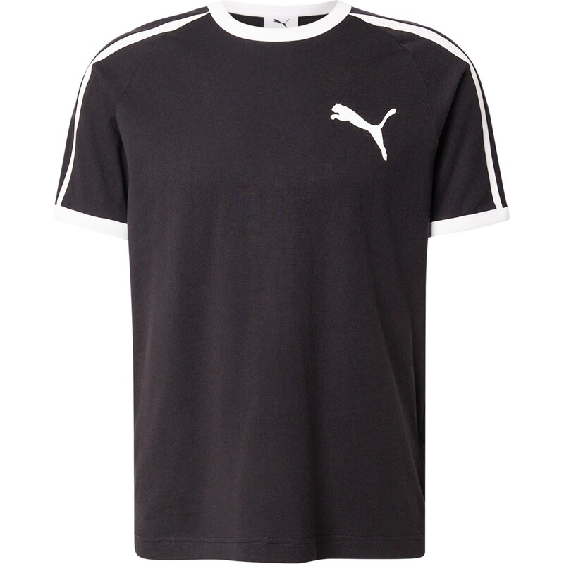 PUMA Tričko T7 Big Cat Ringer čierna / biela 67732726