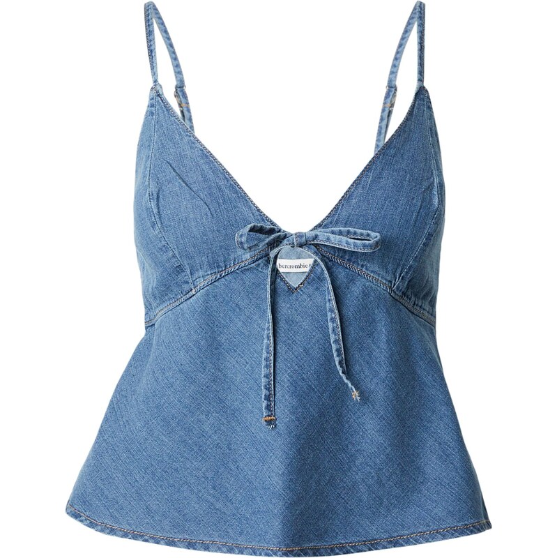 Abercrombie & Fitch Top BELLA modrá denim 67732754